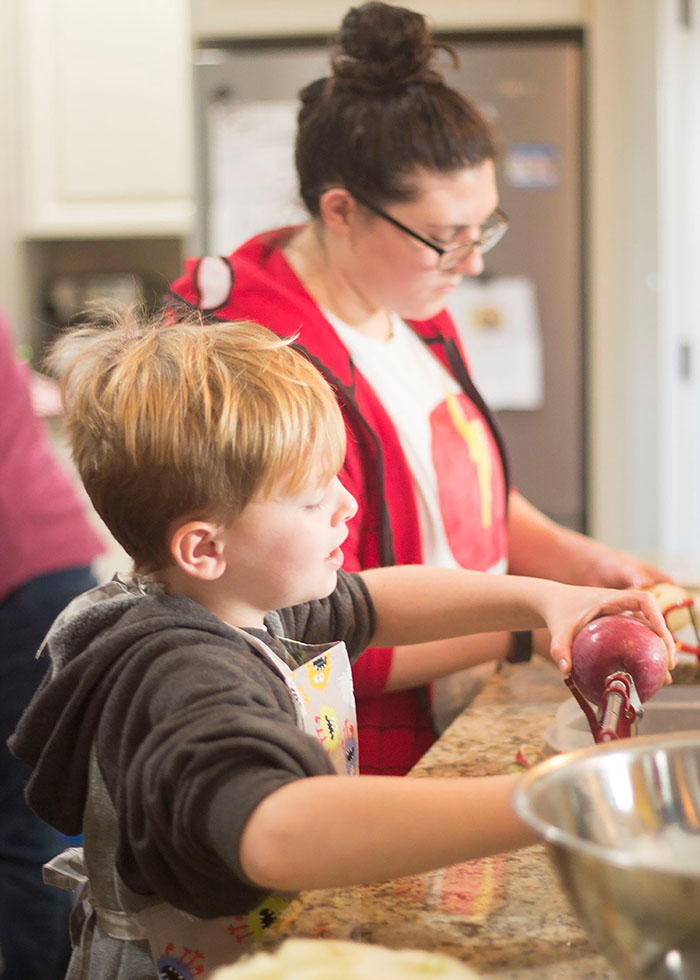 BOY BAKING PIE