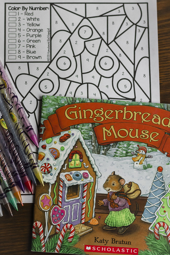 GINGERBREAD COLOR BY NUMBER