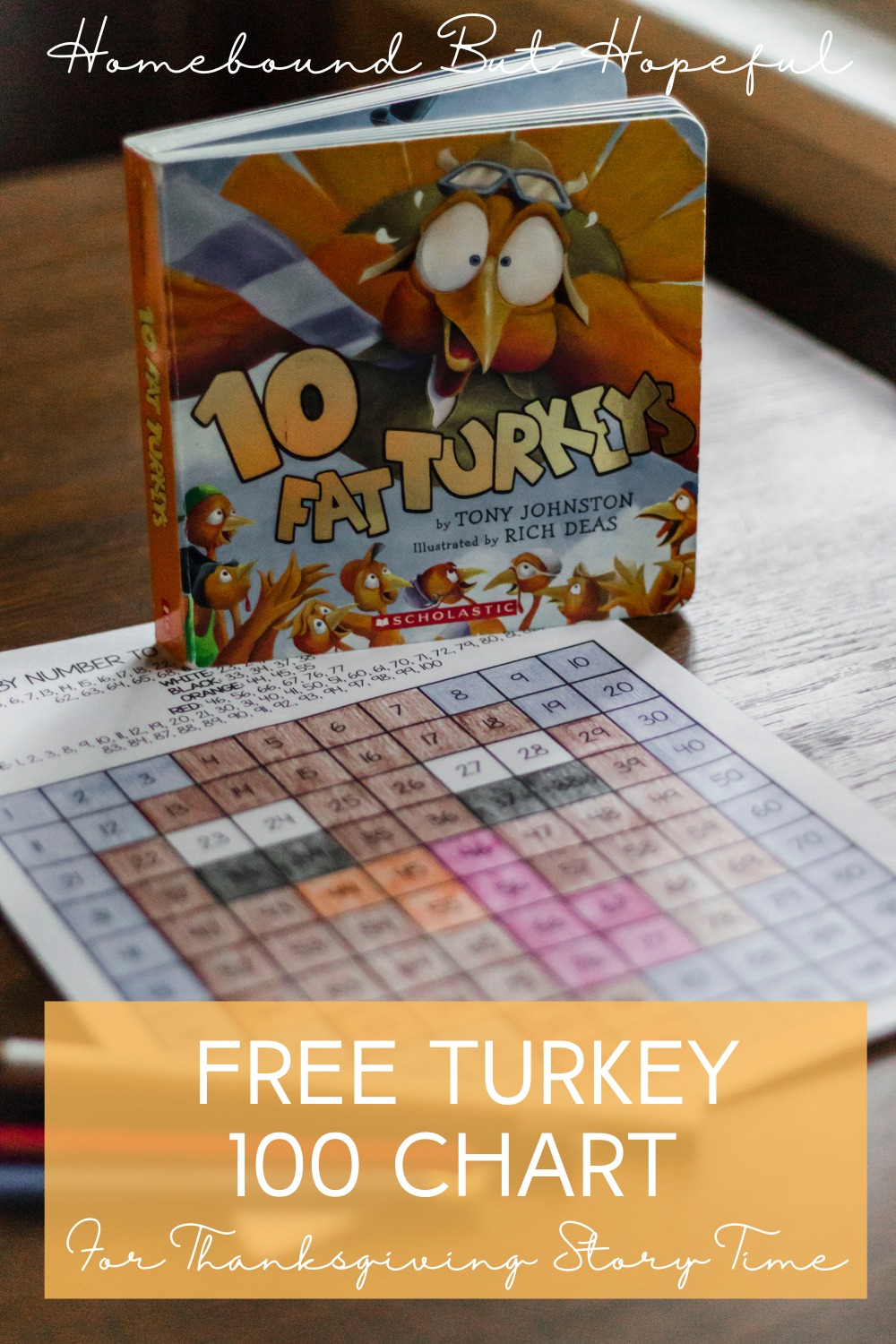 Squeeze some colorful math practice into November with this fun Thanksgiving story time with free turkey 100 chart!