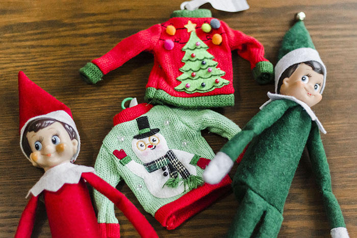 ELF ON THE SHELF UGLY SWEATERS