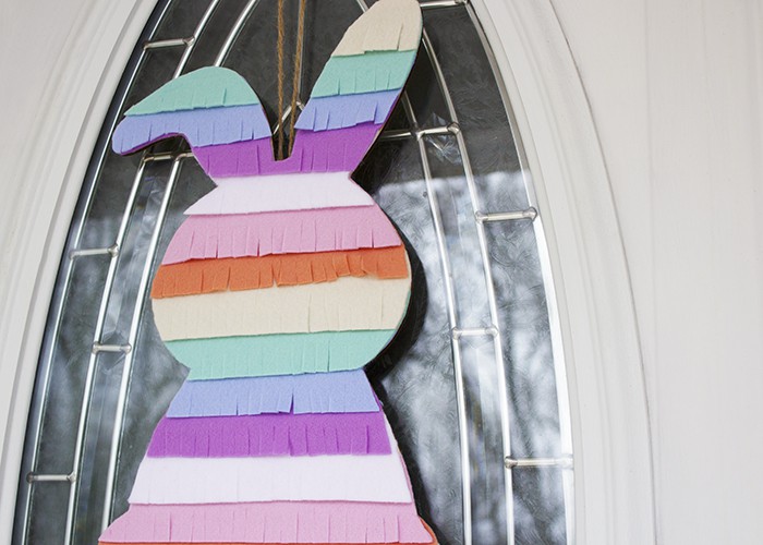 Simple and Cute DIY Fringe Easter Decoration Craft