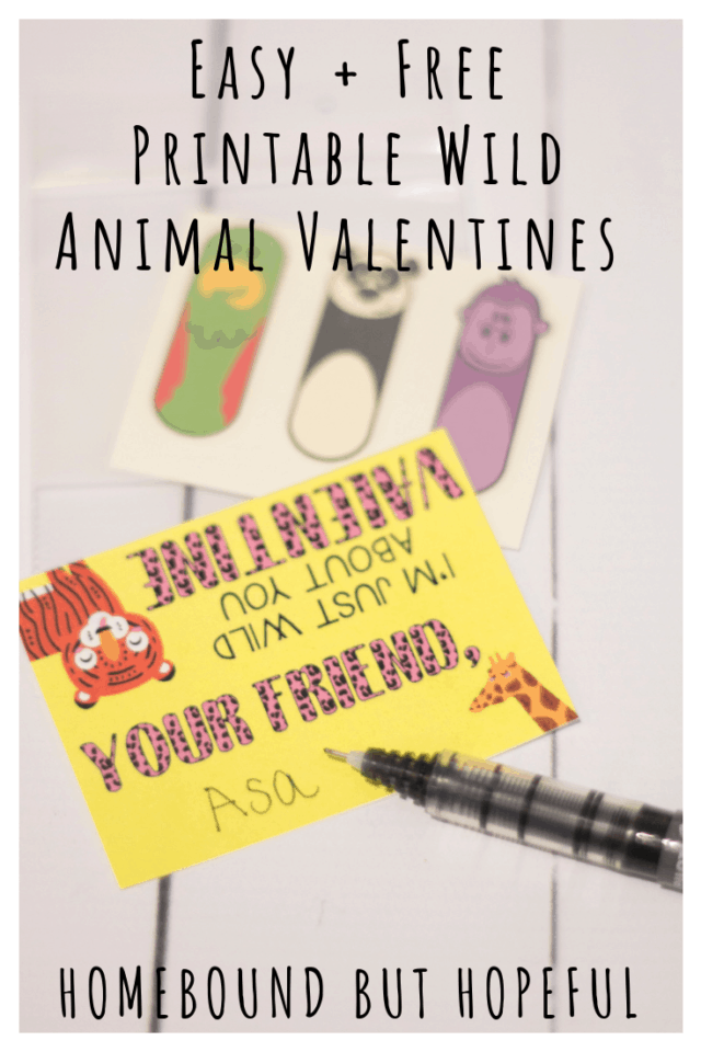 Cute Wild Animal Free Printable Valentines For A Wild Holiday ...